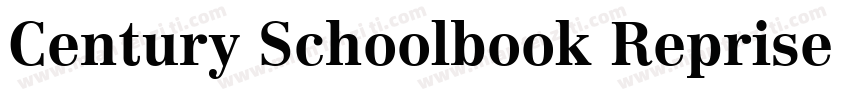 Century Schoolbook Reprise SSi Bold字体转换